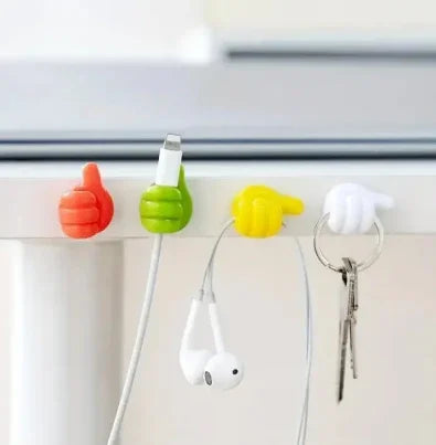 Pack of 10 Silicone Thumb Wall Hooks – Gadget Bazar Karachi