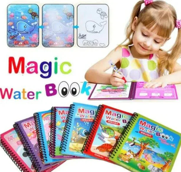 Magic Water Drawing Book for Kids – Learning Toy Pakistan