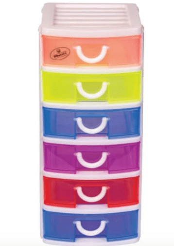 Colorful mini drawer organizer 6 layers in Pakistan