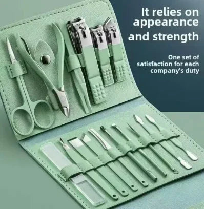 16 PCS Manicure Pedicure Set – Grooming Gadget Pakistan