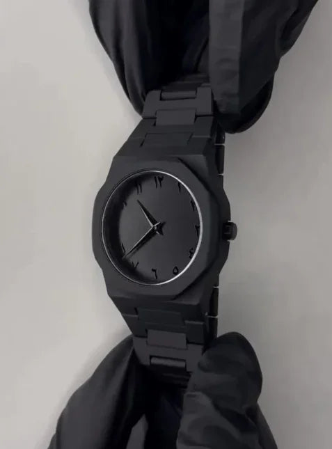 Arabic Aura Watch All Black – Stylish Timepiece Pakistan