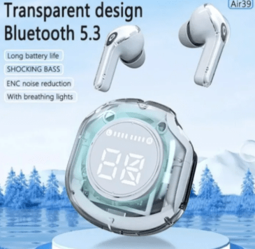 Waterproof Air 39 Earbuds with Super Bass & LED Display – Buy in Pakistan COD