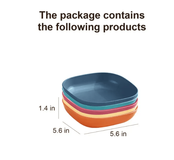 Multi-purpose plastic plates for parties & picnics