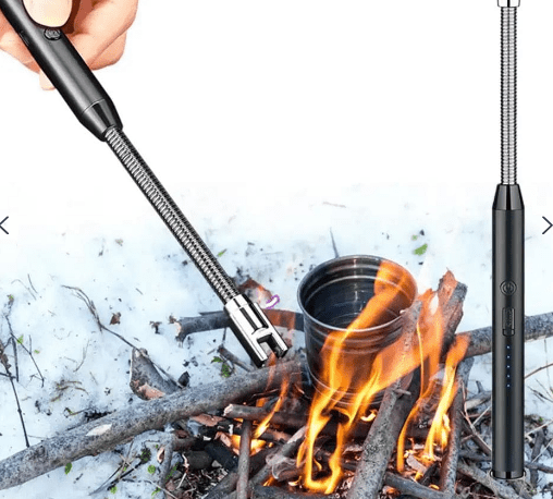 Windproof plasma lighter for BBQ, candles & stoves
