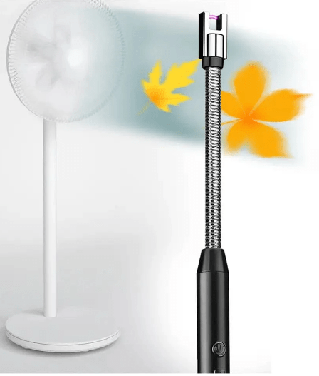 Slim USB lighter with 360 degree rotation design