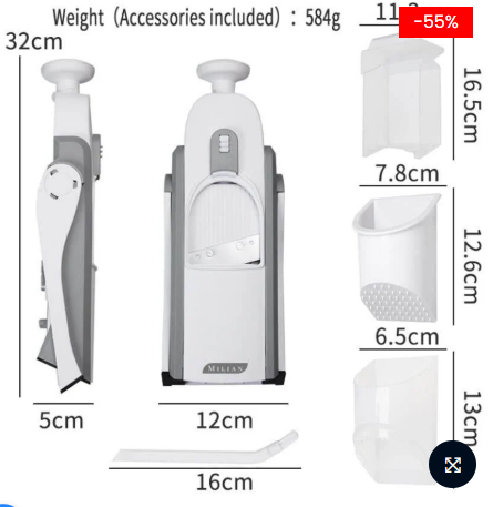 Multifunctional Kitchen Chopping Artifact – Vegetable & Fruits
